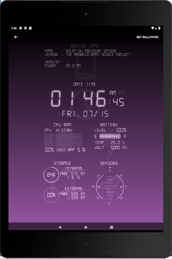 Device Info R Live Wallpaper