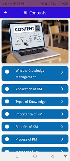 Knowledge Management Screen 2
