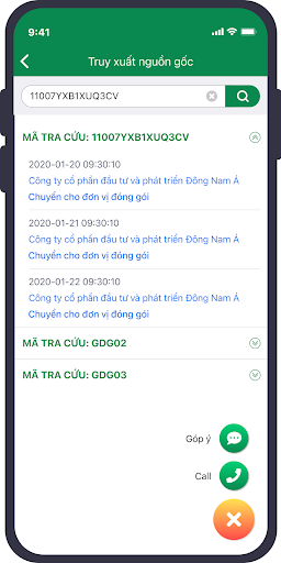 eTEM 4.0 tra cứu hàng thật/giả Screen 3