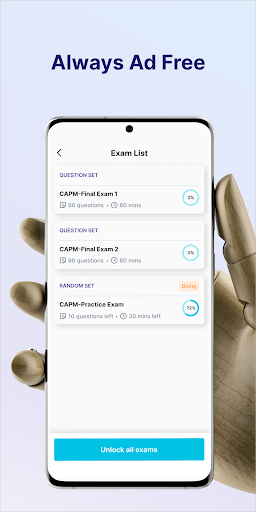 CAPM Exam Simulator Screen 3