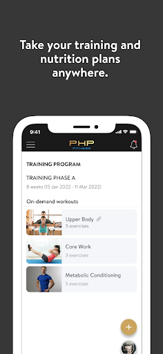 PHP Fitness Screen 2