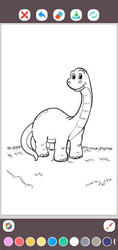 Dinosaur Coloring Pages Screen 3
