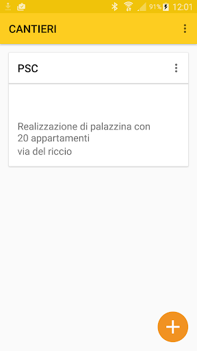 Android application App Sicurezza Cantieri screenshort