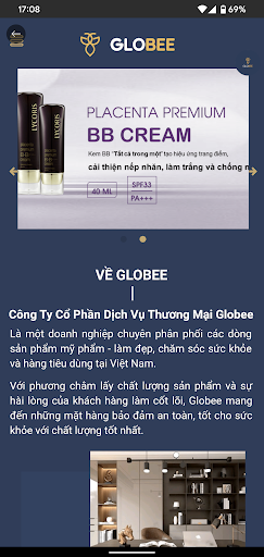 Android application GLOBEE screenshort