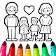 Family Drawing and Coloring