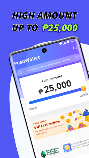 Android application PesoWallet-Online Cash Loan screenshort