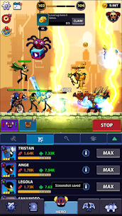 Idle Stickman Heroes: Monster Age Mod Apk 1.0.26 (Large Amount of Currency) 7