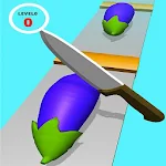 Cover Image of डाउनलोड Perfect Cut Fruit Slice - Veggie Slicer Knife Game 1.0 APK
