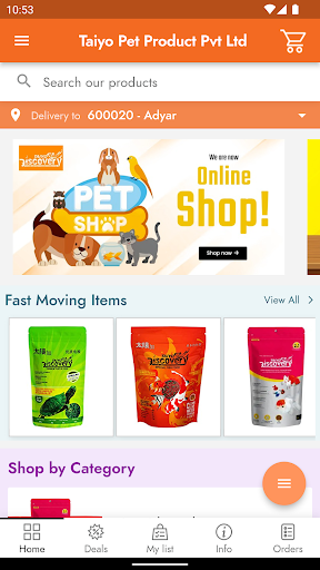 Android application Taiyo Pet Product Pvt Ltd screenshort