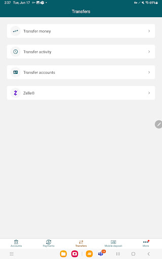 Screenshot of NB|AZ Mobile Banking