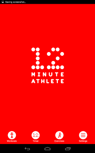 Screenshot of 12 Minute Athlete HIIT Workout