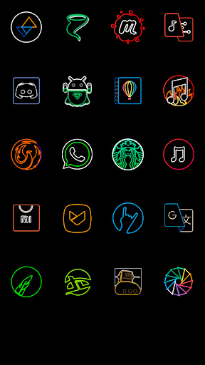 Amoled Lines Icon Pack