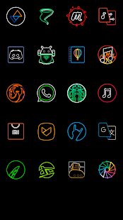 Amoled Lines Icon Pack Screenshot