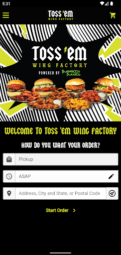 Android application Toss ‘Em Wing Factory screenshort