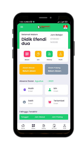 Android application E-Presensi Griyasoft Smart screenshort