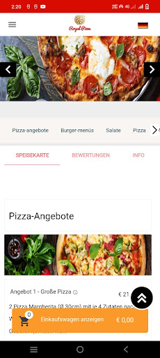 Royal Pizza Ludwigshafen Screen 2