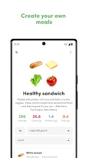 Kalorien, Fett & Eiweißzähler Screenshot