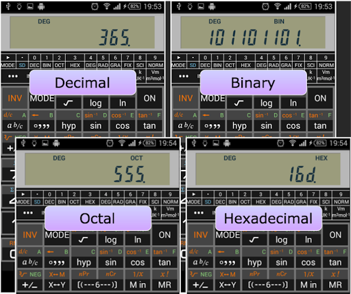 Scientific Calculator 995 Screen 2