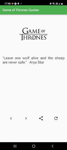 Game of Thrones Quotes Screen 3