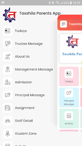 Taxshila Parents App Screen 3