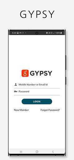 Android application Gypsy Admin App screenshort