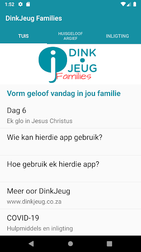 Android application DinkJeug Families screenshort