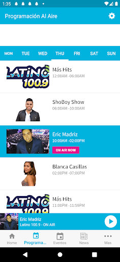 Latino 100.9 Screen 3