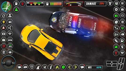 trò chơi xe cảnh sát thực sự