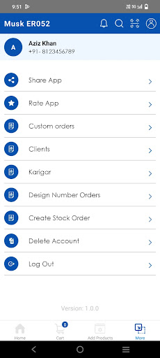 Android application Musk ER052 screenshort