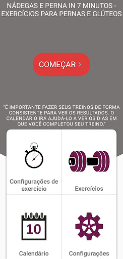 Visualização do aplicativo