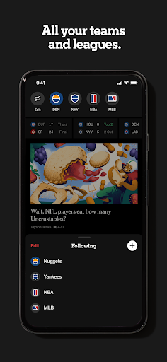 Screenshot of The Athletic: Sports News
