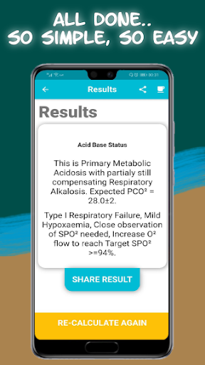 ABG Analyser Screen 3