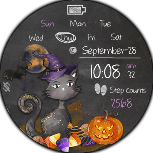 BFF50- Halloween Pumpkin Cat logo