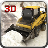 Winter Snow Plow Truck Driving icon