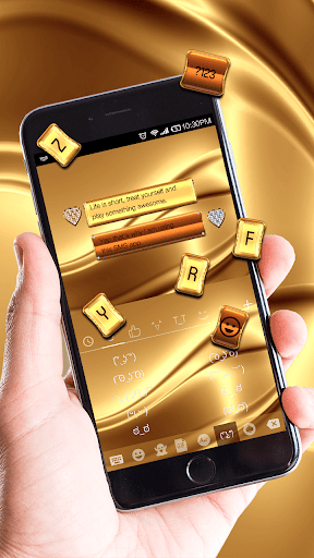 Gold Silk Luxury Keyboard Theme