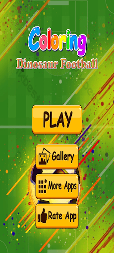 Dinosaur Football Coloring screenshot 9