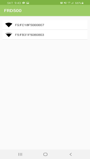 Android application FRD500 screenshort