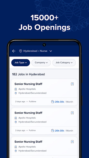 Swaasa: Health Jobs & Careers Screen 2