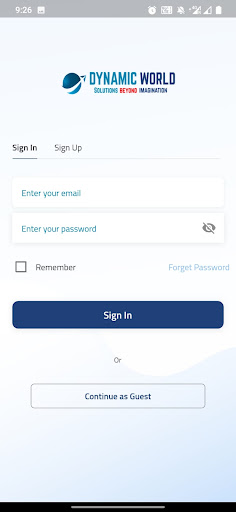 Android application Dynamic World screenshort