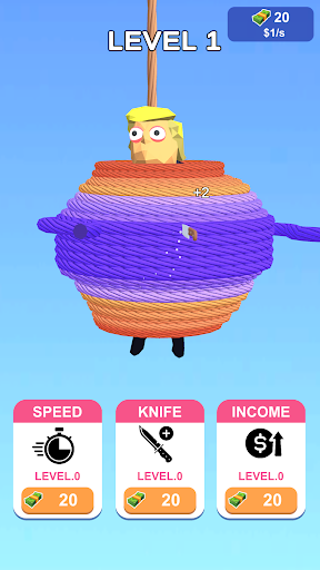 Android application Idle Cut Rope screenshort
