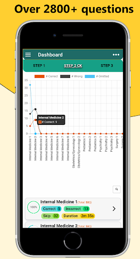 Android application USMLE QBank screenshort