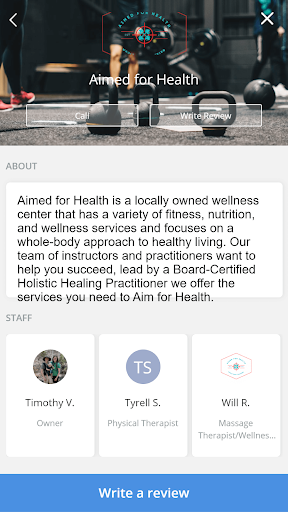 Aimed for Health Screen 2