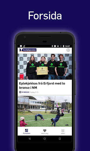 Android application Suldalsposten screenshort