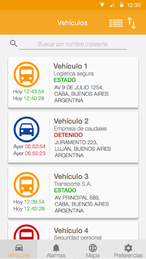 Rastreo Paraguay Mobile Screen 2
