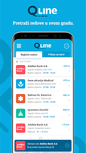 Android application QLine screenshort