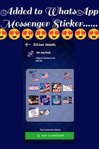 USA Stickers For Whatsapp