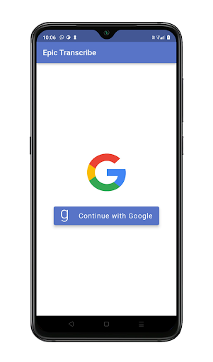 Android application Audio to Text screenshort