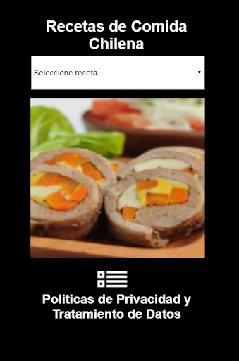 Android application Recetas de la Cocina Chilena screenshort
