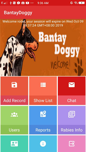 Android application BantayDoggy screenshort