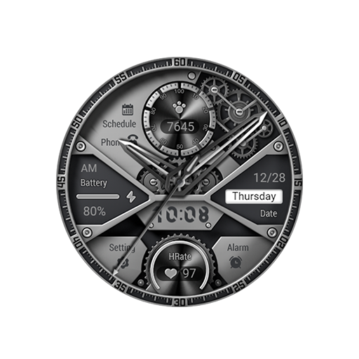 White Machinery For Wear OS Logo